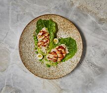 Оливье с копченым угрем