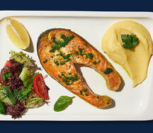 Филе лосося на гриле