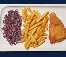 Фиш & Чипс из хвоста мурманской трески с коул слоу