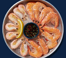 Ассорти креветок охлажденных: северная, королевская (на 1 чел)