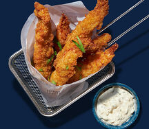 Креветка темпура с соусом тартар