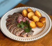 Сельдь слабой соли с картофелем