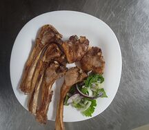 Шашлык на углях из баранины 