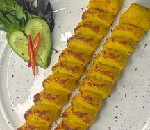 Шашлык Люля из картофеля на углях