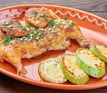 Цыплёнок запечённый с картошкой