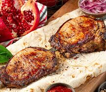 Свиная корейка на углях