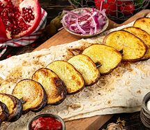 Картошечка на мангале со специями на углях 