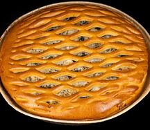 Пирог с курицей и грибами