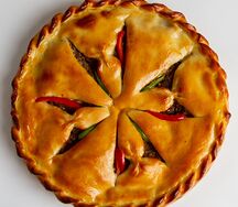 Пирог осетинский с мясом Фыдджын
