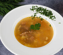 Суп гороховый с копченостями 