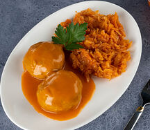 Ёжики из говядины с капустой тушеной