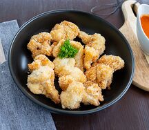 Капуста цветная в панировке с соусом тартар