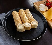 Блинчики с курицей и сыром