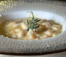 Жульен с тигровыми креветками