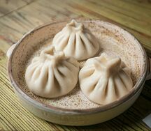 Варёные хинкали с говядиной