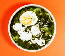 Суп щавелевый на говяжьем бульоне