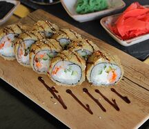 Жареный с креветкой