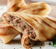 Блины с мясом