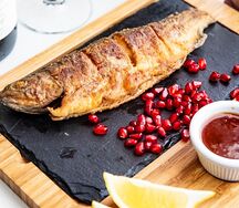 Форель на мангале