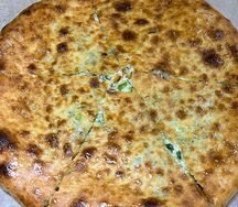 Хачапури с сыром и зеленью 