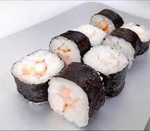 Маки с креветкой