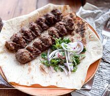 Икибир с люля кебаб из говядины