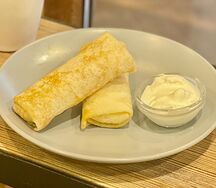Блинчики с ветчиной и сыром