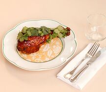Голень индейки с соусом терияки