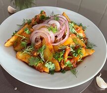 Жаркое из курицы с картофелем и овощами