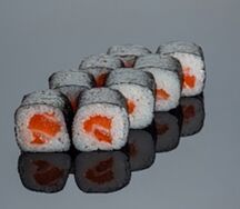 Мини с лососем