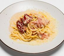 Паста с пармской ветчиной