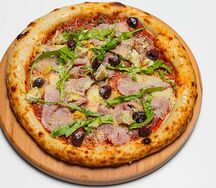 Пицца Ветчина, грибы, горгонзола стандарт