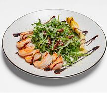 Салат Теплый с креветками