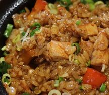 Острый рис с куриной грудкой