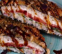 Японский сэндвич с лососем