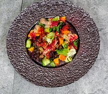 Салат с языком и тыквой