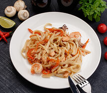 Лапша с морепродуктами