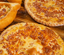 Хачапури по-мегрельски с сыром и шпинатом