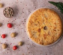 Осетинский пирог с мясом и картофелем