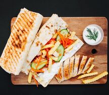 Шаверма с курицей большая