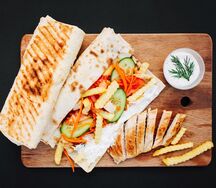 Шаверма с курицей средняя