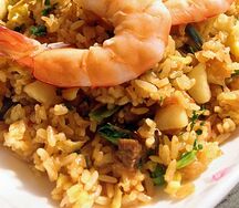 Жареный рис с морепродуктами