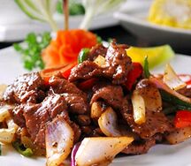 14 Жареная говядина с черным перцем