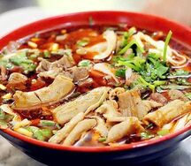 Острая лапша с говяжьими потрохами №32 