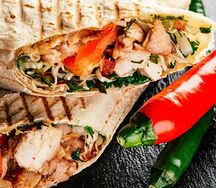 Шаурма из свиной шейки на мангале