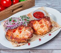 Шашлык из cвинoго антрекота