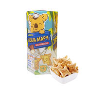 Печенье с шоколадной начинкой со вкусом какао и белого шоколада koalas march lotte