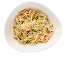 Цветные макароны с сыром