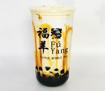 Молоко с карамельной тапиокой