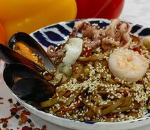 Удон с морепродуктами